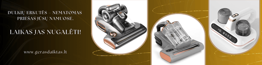 Dulkių erkutės – nematomas priešas jūsų namuose. Laikas jas nugalėti!