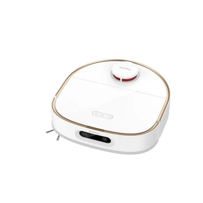 Dreame W10 dulkių siurblys robotas iš viršaus su auksiniu apvadu