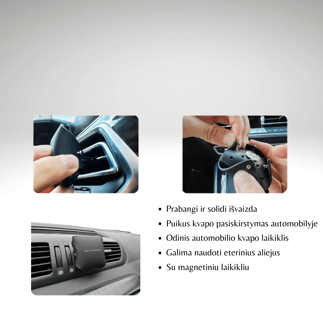Automobilio rinkinys NR-1 Type C USB - auto kvapas iš ekologiskos odos daugkartinis