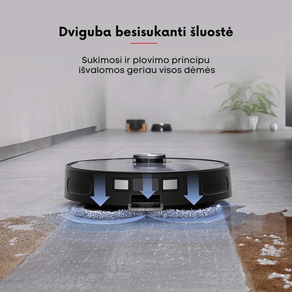 Ultenic MC1 plaunantis Robotas siurblys - GerasDaiktas.lt siurbia ir plauna