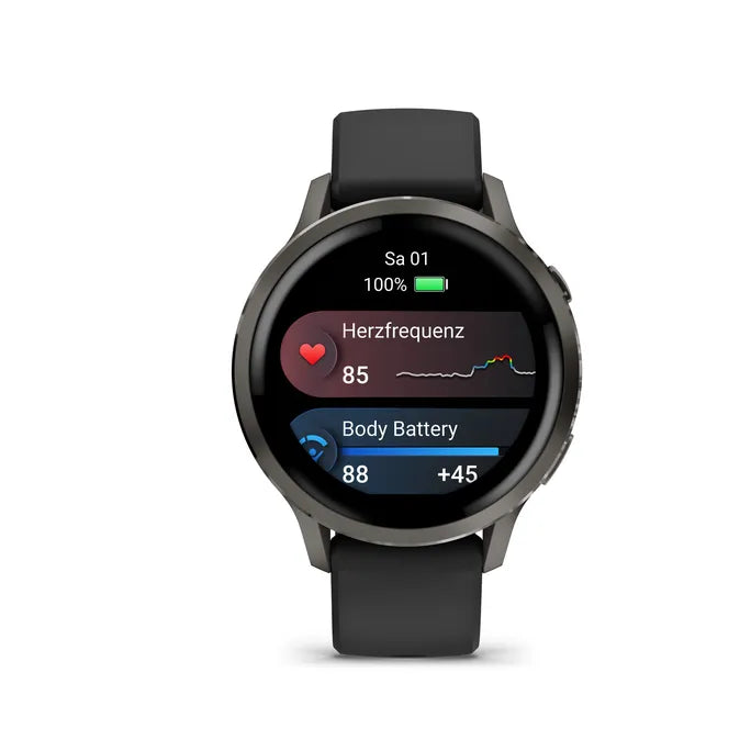 Laikrodis Garmin Venu® 4 - 45 mm Juodas