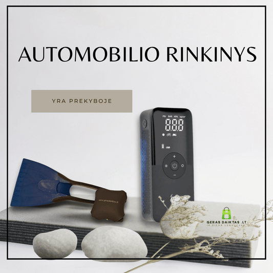 Automobilio rinkinys NR-1 Type C USB - tai pukus rinkinys norintiems išskirtinumo. pompa, gremztukas ir auto kvapas