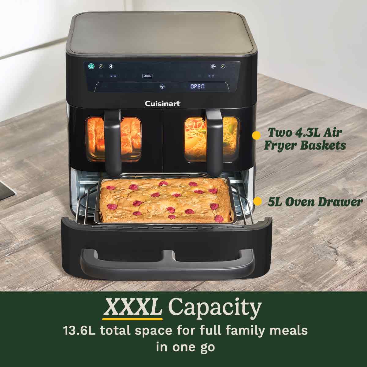 Karšto oro gruzdintuvė CUISINART 10.4l