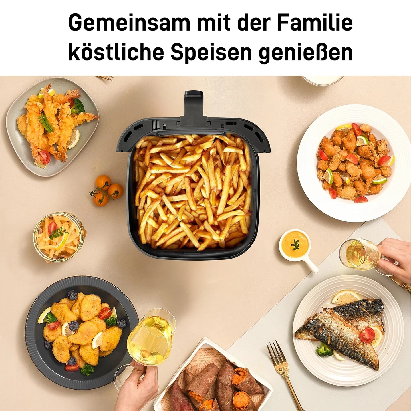 Išmani karšto oro gruzdintuvė Sinaopus 8.5L