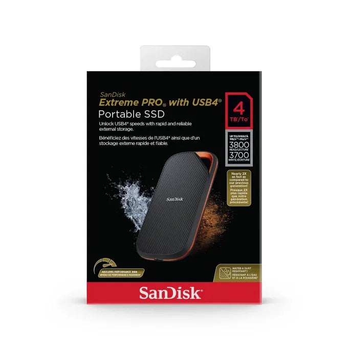 SanDisk Extreme PRO 4 TB USB4 (40Gb/s) externe Festplatte SSD