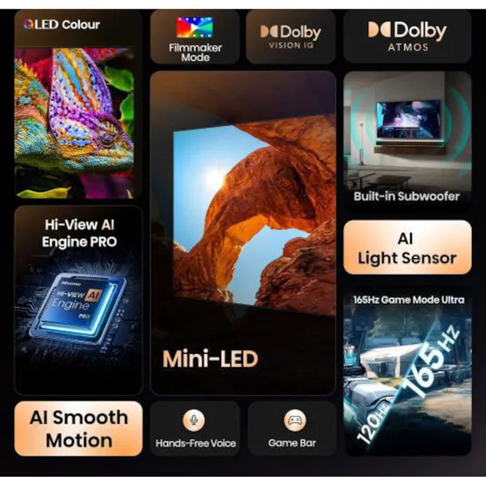 Televizorius Hisense 55U7Q 139cm 55"