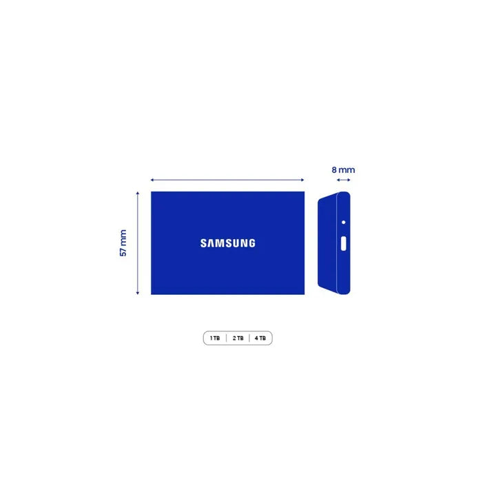 Samsung Portable SSD T7 Resurrected 2 TB USB-C 3.1 (10Gb/s) externe išorinis SSD