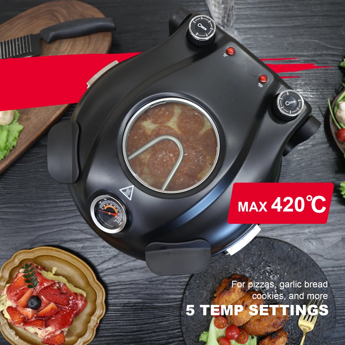 Elektrinė picos krosnis Klaif BGHOME LM-12DTW