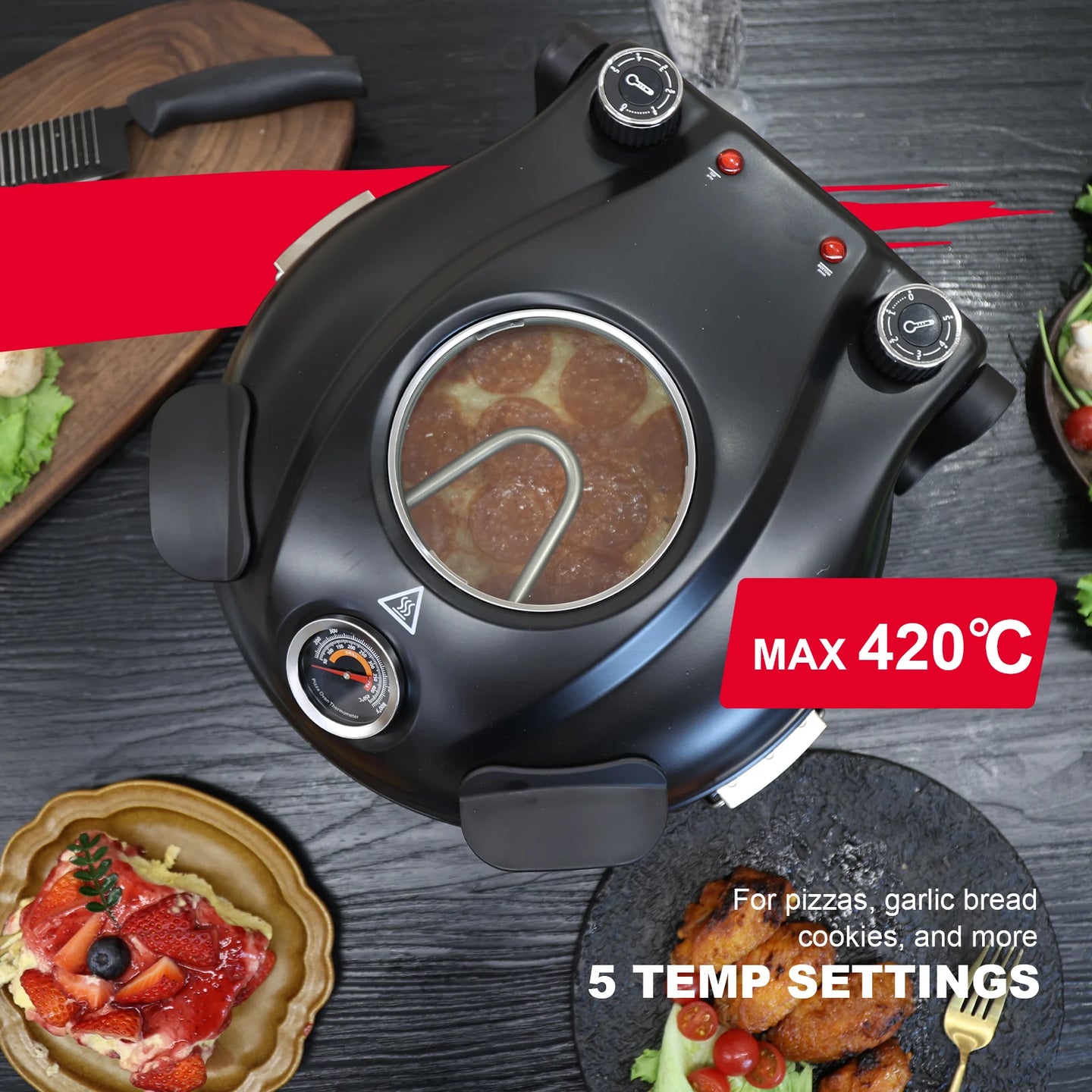 Elektrinė picos krosnis Klaif BGHOME LM-12DTW