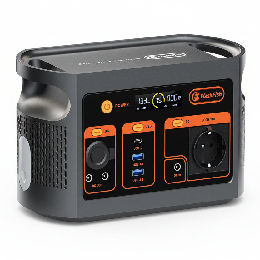 Nešiojama elektros stotelė FlashFish E103 300W 179.2WH