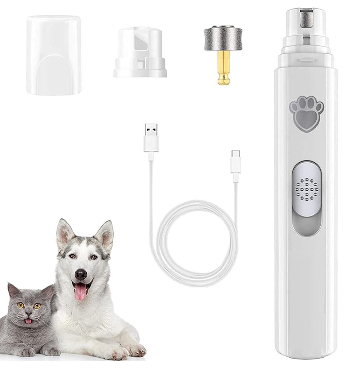 Akumuliatorinis nagų šlifuoklis gyvūnams