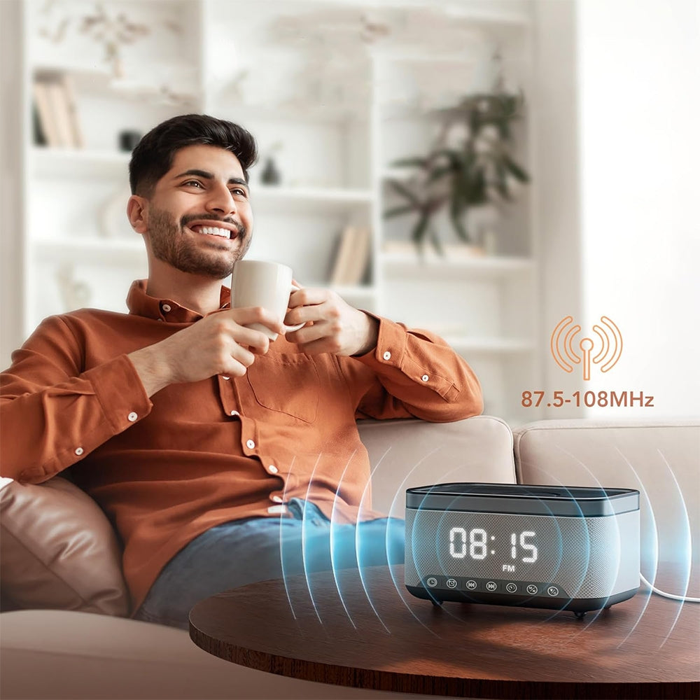 Garso kolonėlė + laikrodis + įkroviklis