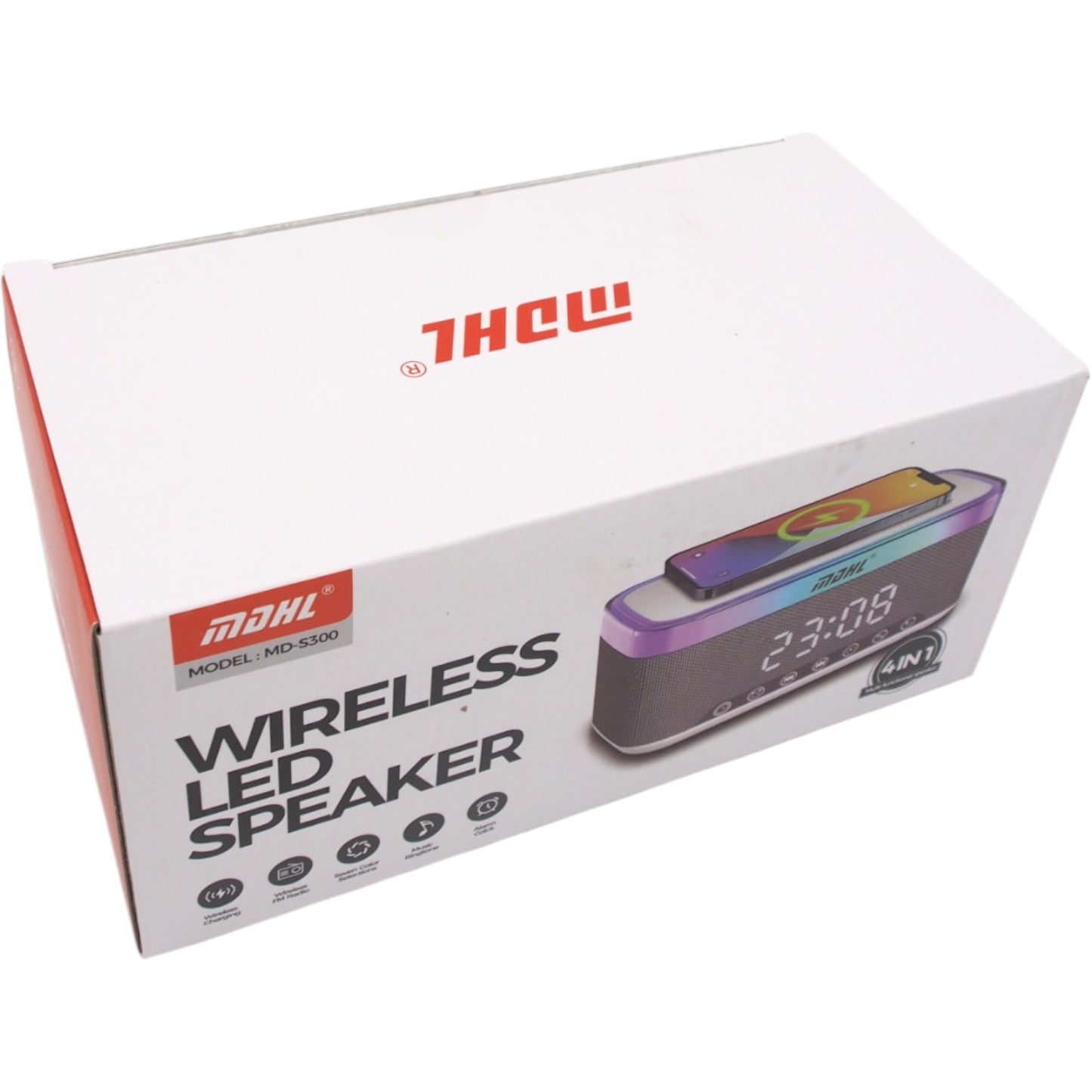 Garso kolonėlė + laikrodis + įkroviklis