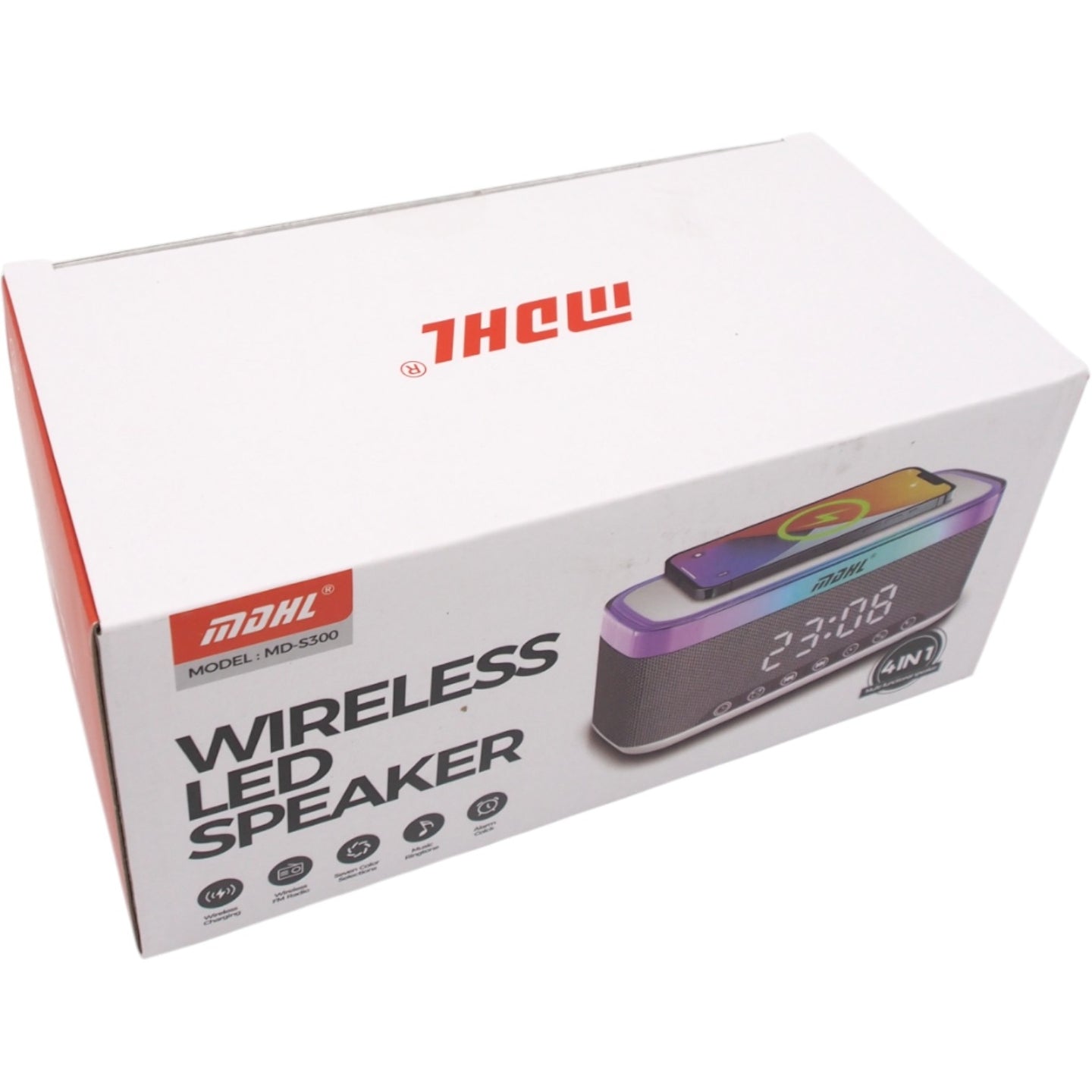 Garso kolonėlė + laikrodis + įkroviklis