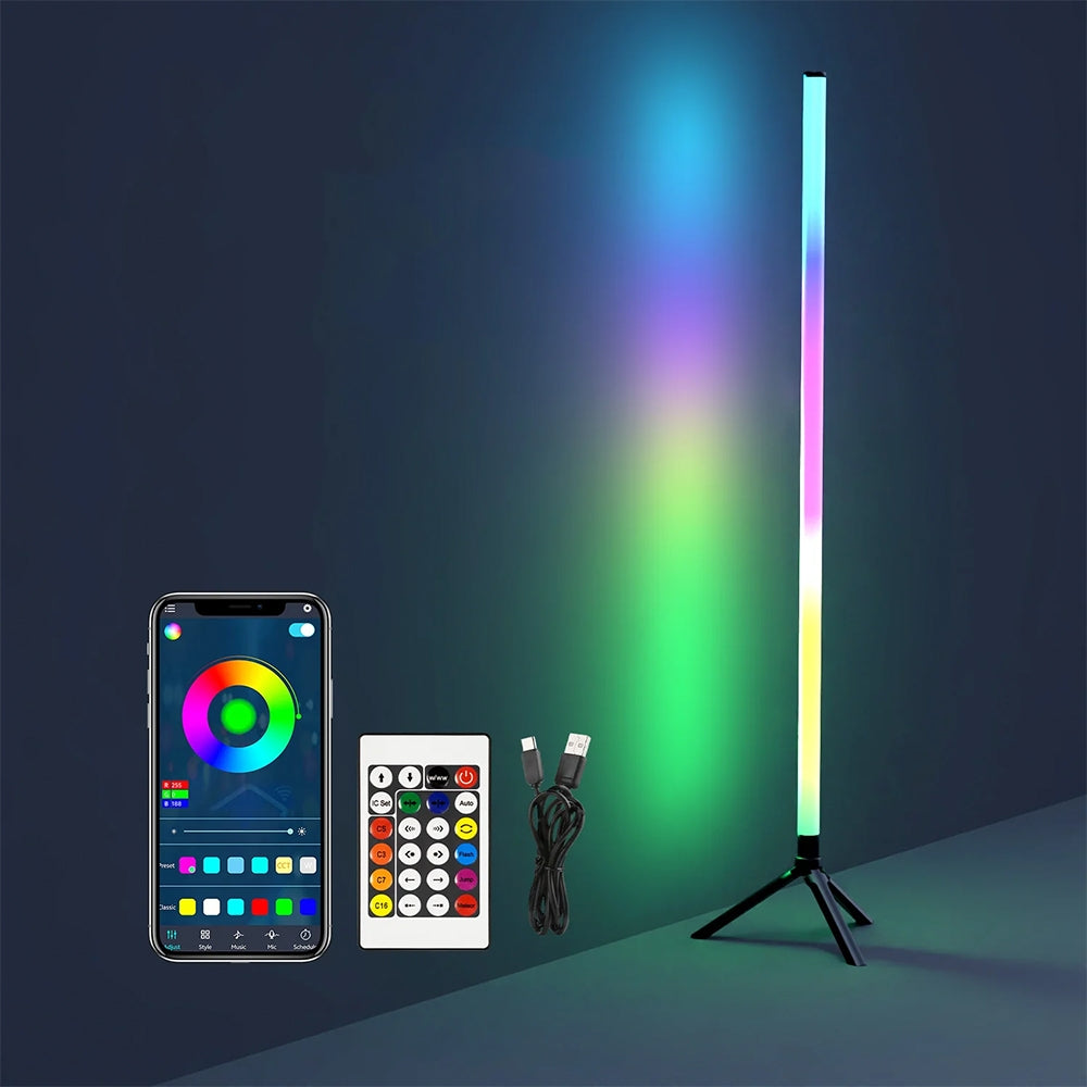 RGB pastatoma LED Lempa 120 cm