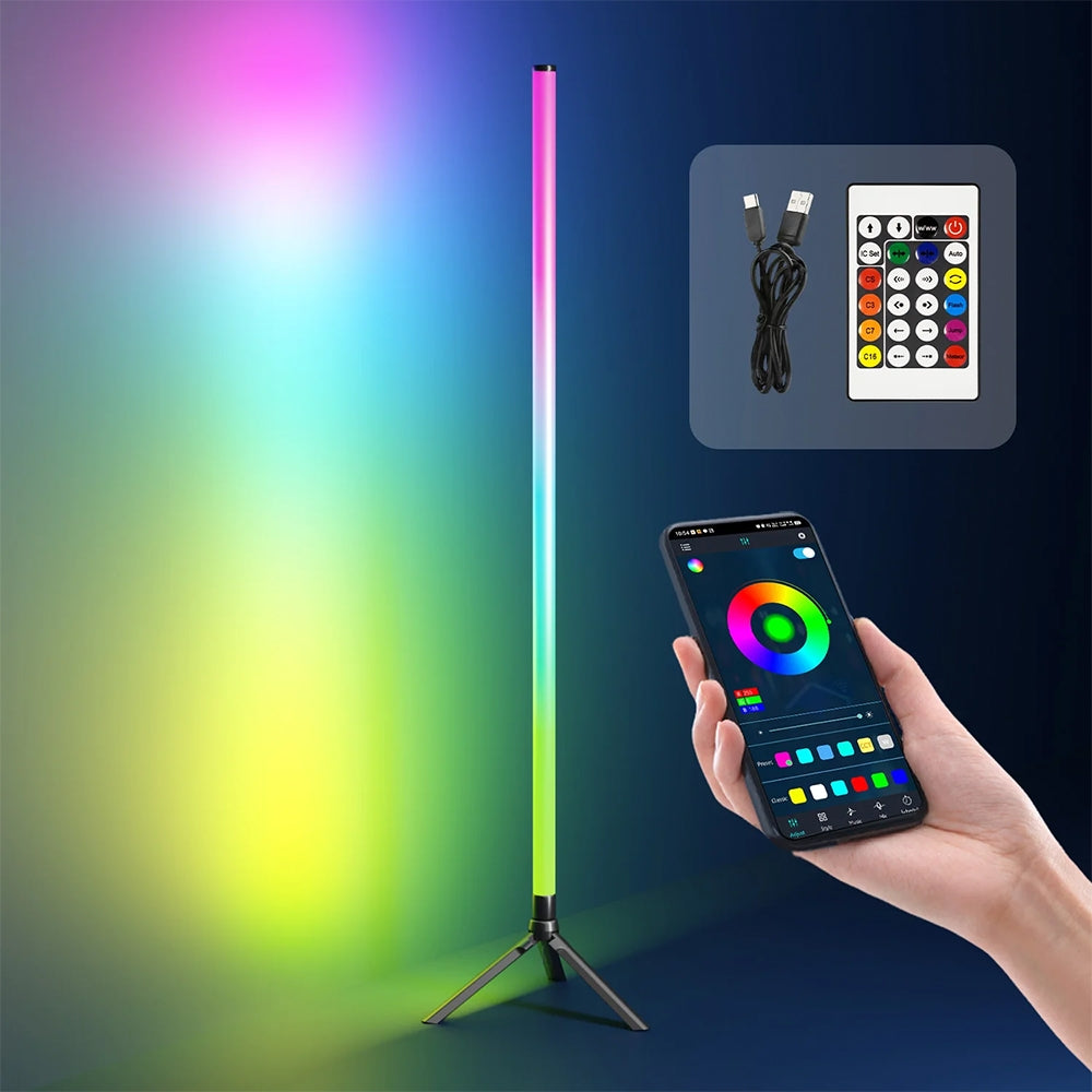 RGB pastatoma LED Lempa 120 cm
