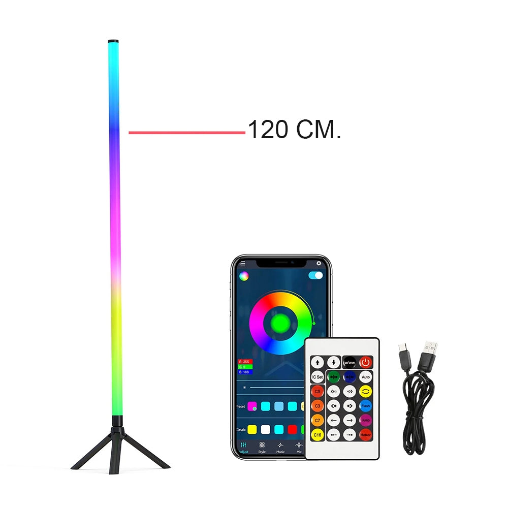 RGB pastatoma LED Lempa 120 cm