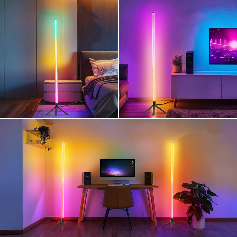 RGB pastatoma LED Lempa 120 cm