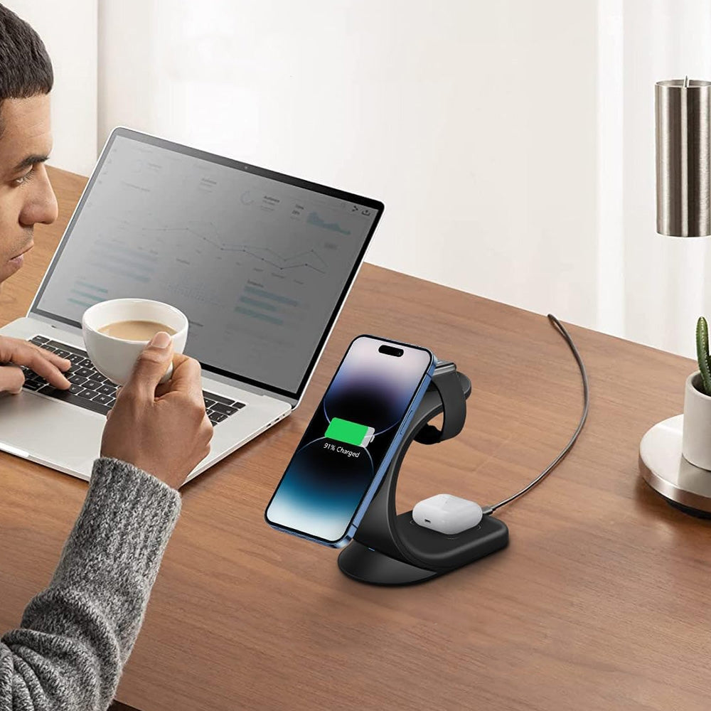 Telefono ir laikrodžio belaidis įkroviklis