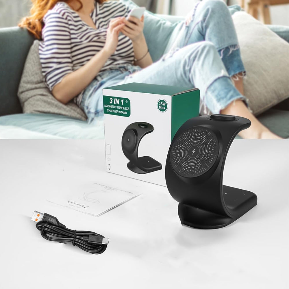 Telefono ir laikrodžio belaidis įkroviklis