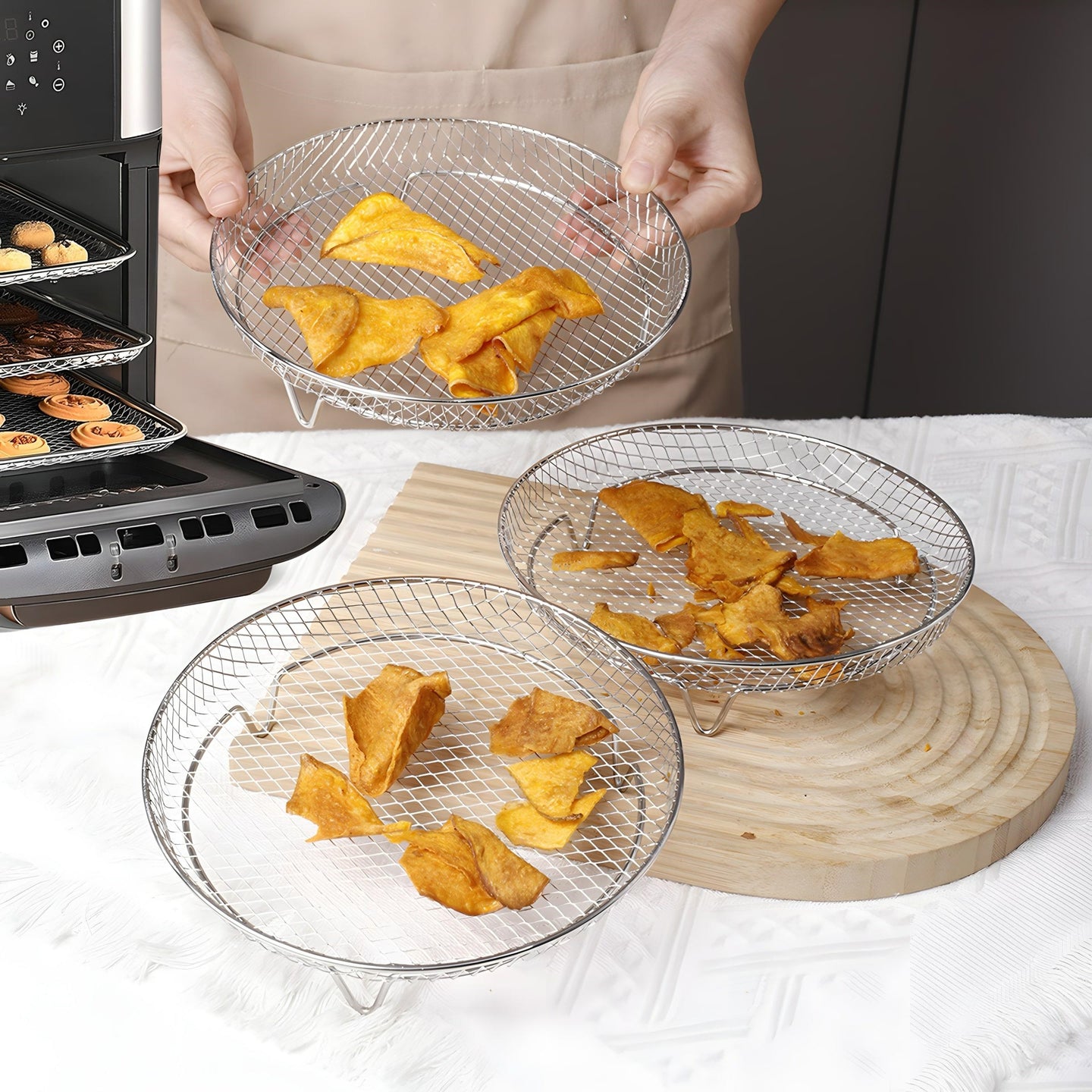 Tvirtas plieninis stovas gruzdintuvei